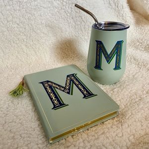 Opalhouse Monogram “M” Wine Tumbler & Journal